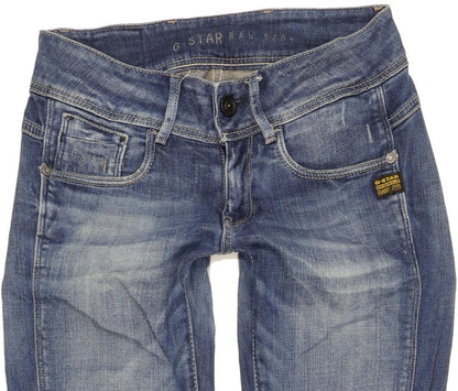 G-Star Midge Cody Women Blue Skinny Slim Stretch Jeans W25 L32