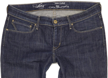 Diesel Demi Curve Women Blue Straight Slim Stretch Jeans W30 L31