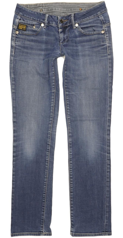 G-Star Midge Women Blue Straight Slim Stretch Jeans W29 L31