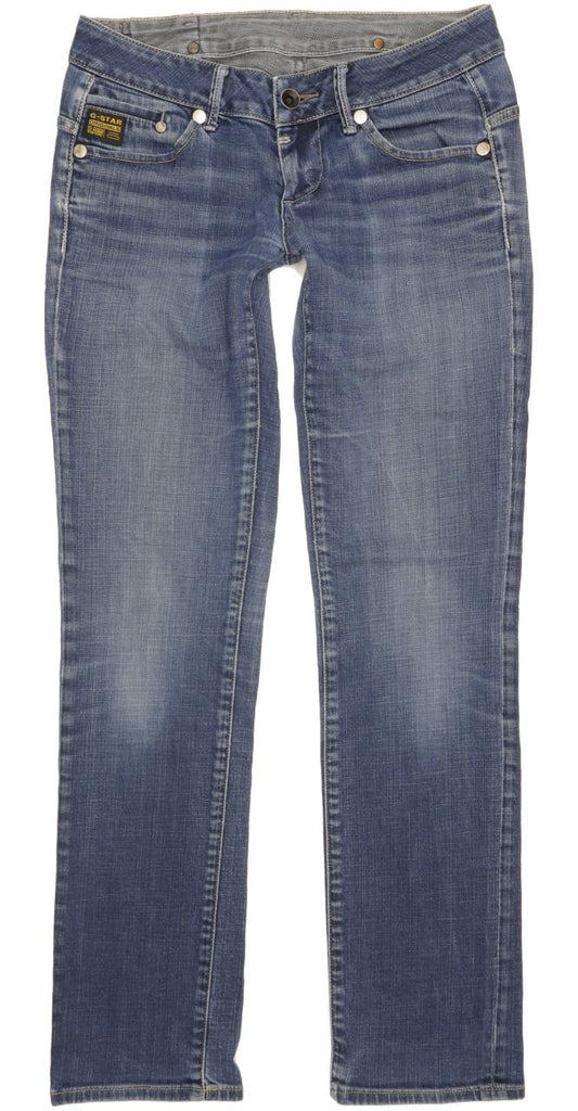 G-Star Midge Women Blue Straight Slim Stretch Jeans W29 L31