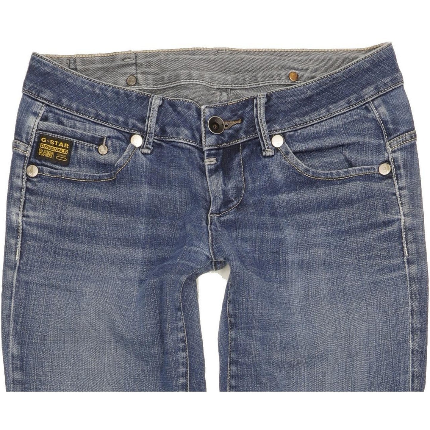 G-Star Midge Women Blue Straight Slim Stretch Jeans W29 L31