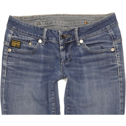 G-Star Midge Women Blue Straight Slim Stretch Jeans W29 L31