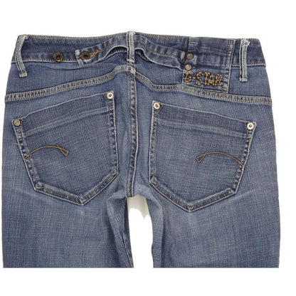 G-Star Midge Women Blue Straight Slim Stretch Jeans W29 L31