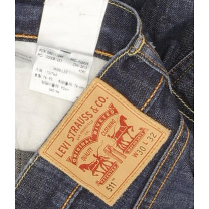 Levi's 511 Men Blue Straight Slim Stretch Jeans W30 L32