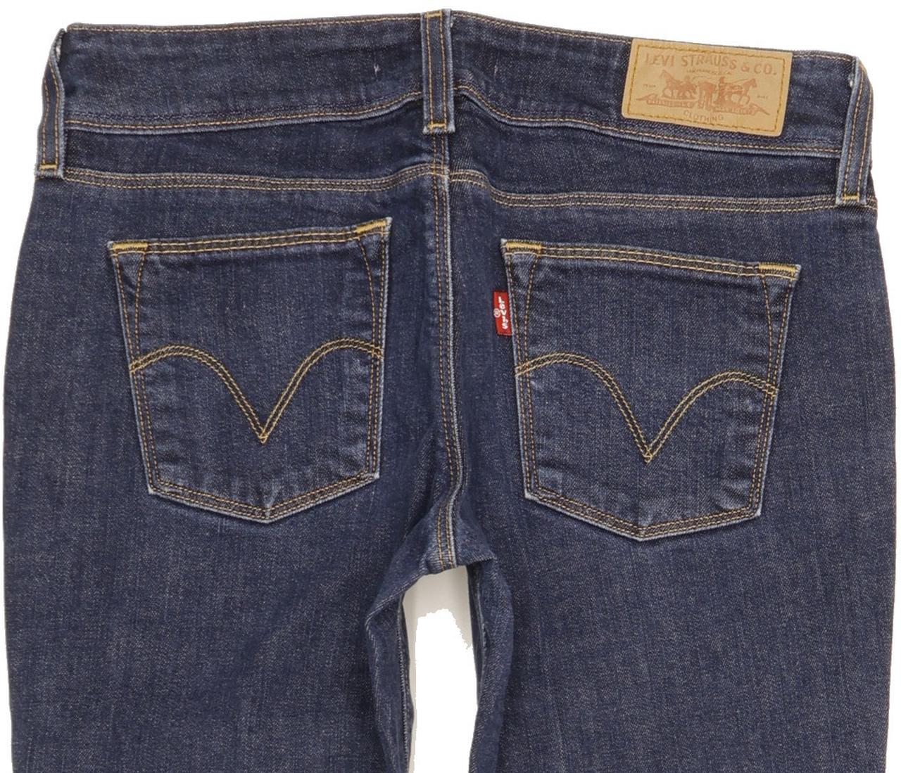Levi's 571 Women Blue Straight Slim Stretch Jeans W30 L30