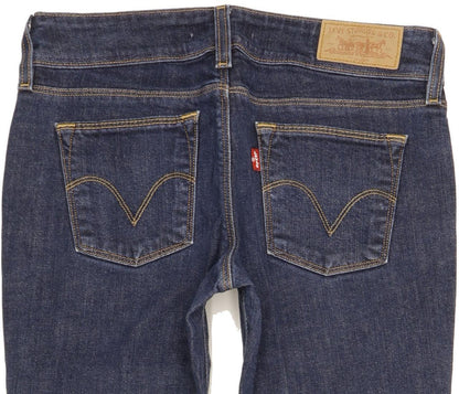 Levi's 571 Women Blue Straight Slim Stretch Jeans W30 L30