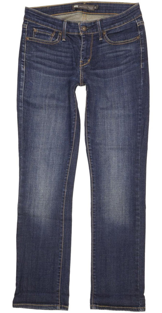 Levi's Slight Curve Women Blue Straight Classic Stretch Jeans W27 L30