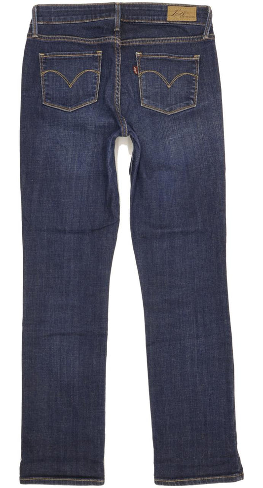 Levi's Slight Curve Women Blue Straight Classic Stretch Jeans W27 L30
