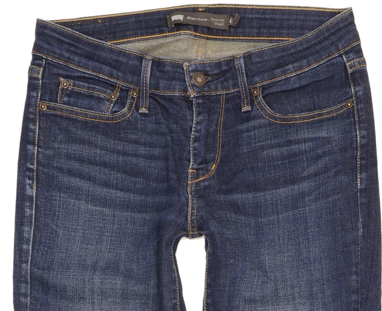 Levi's Slight Curve Women Blue Straight Classic Stretch Jeans W27 L30