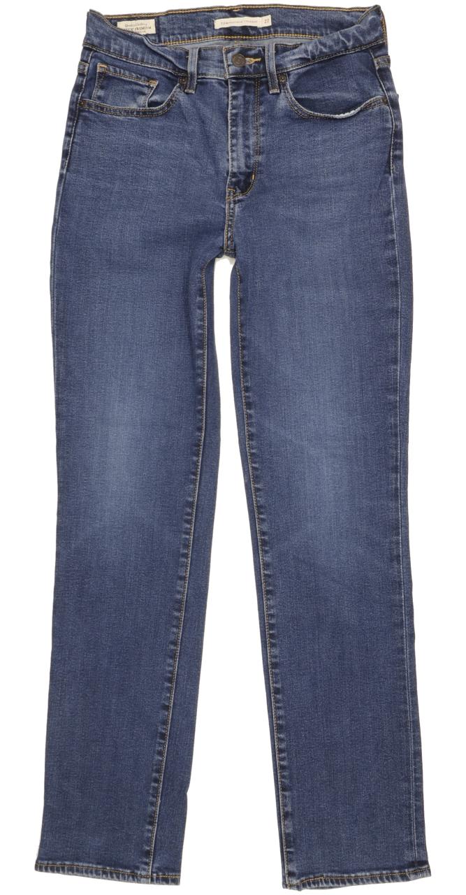 Levi's 724 Women Blue Straight Slim Stretch Jeans W27 L30