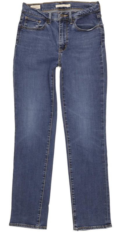 Levi's 724 Women Blue Straight Slim Stretch Jeans W27 L30