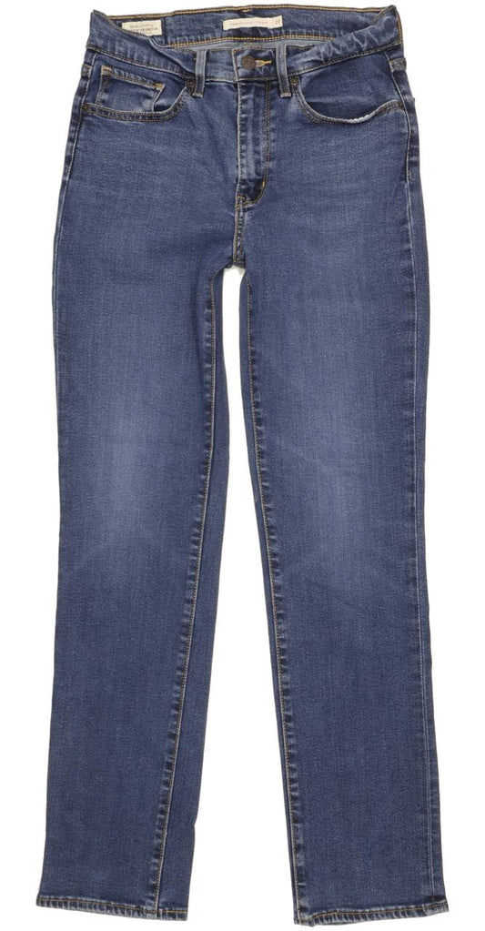 Levi's 724 Women Blue Straight Slim Stretch Jeans W27 L30