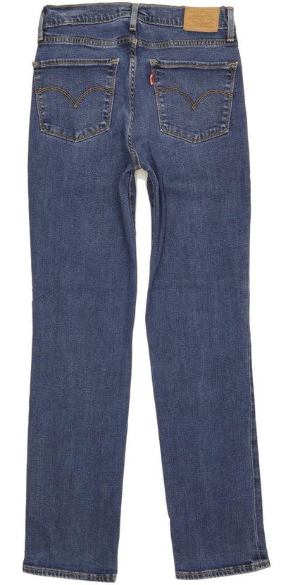 Levi's 724 Women Blue Straight Slim Stretch Jeans W27 L30