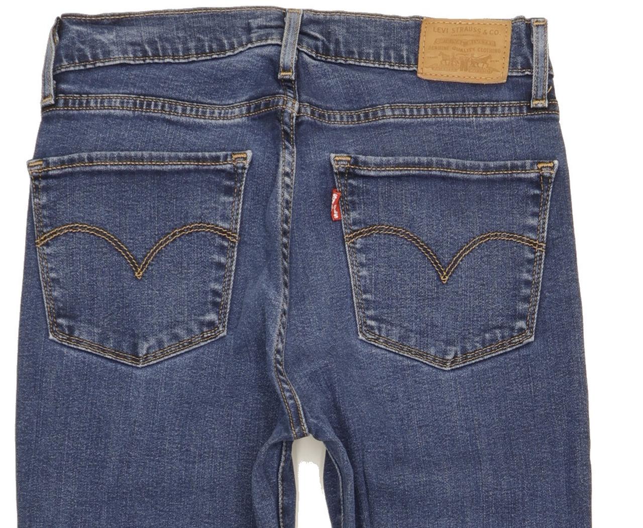Levi's 724 Women Blue Straight Slim Stretch Jeans W27 L30