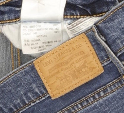 Levi's 724 Women Blue Straight Slim Stretch Jeans W27 L30