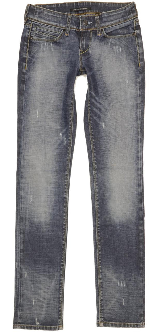 Levi's Women Blue Straight Slim Stretch Jeans W27 L33