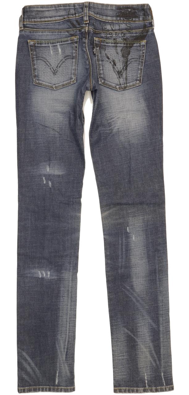 Levi's Women Blue Straight Slim Stretch Jeans W27 L33