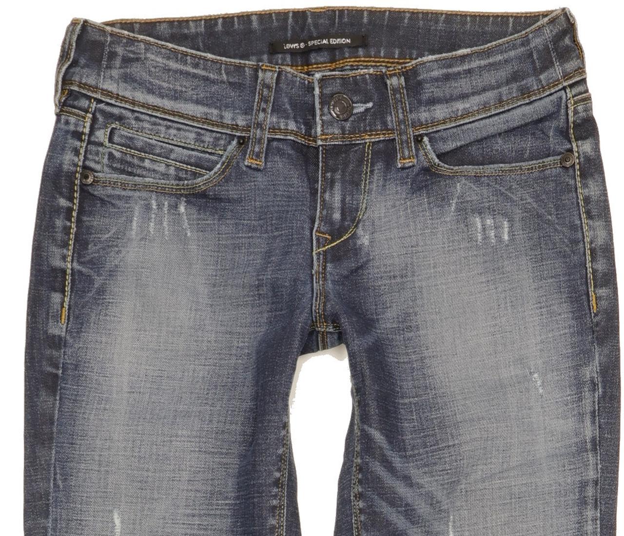 Levi's Women Blue Straight Slim Stretch Jeans W27 L33