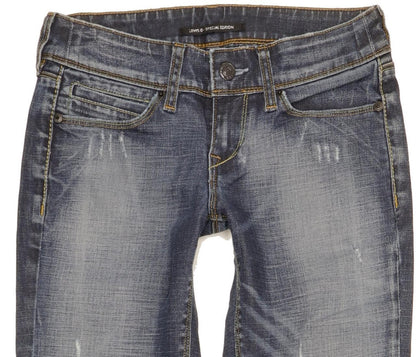 Levi's Women Blue Straight Slim Stretch Jeans W27 L33