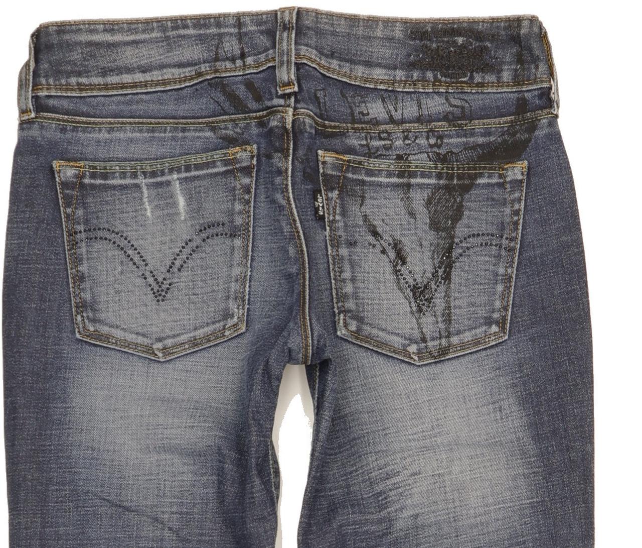 Levi's Women Blue Straight Slim Stretch Jeans W27 L33