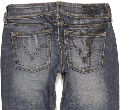 Levi's Women Blue Straight Slim Stretch Jeans W27 L33