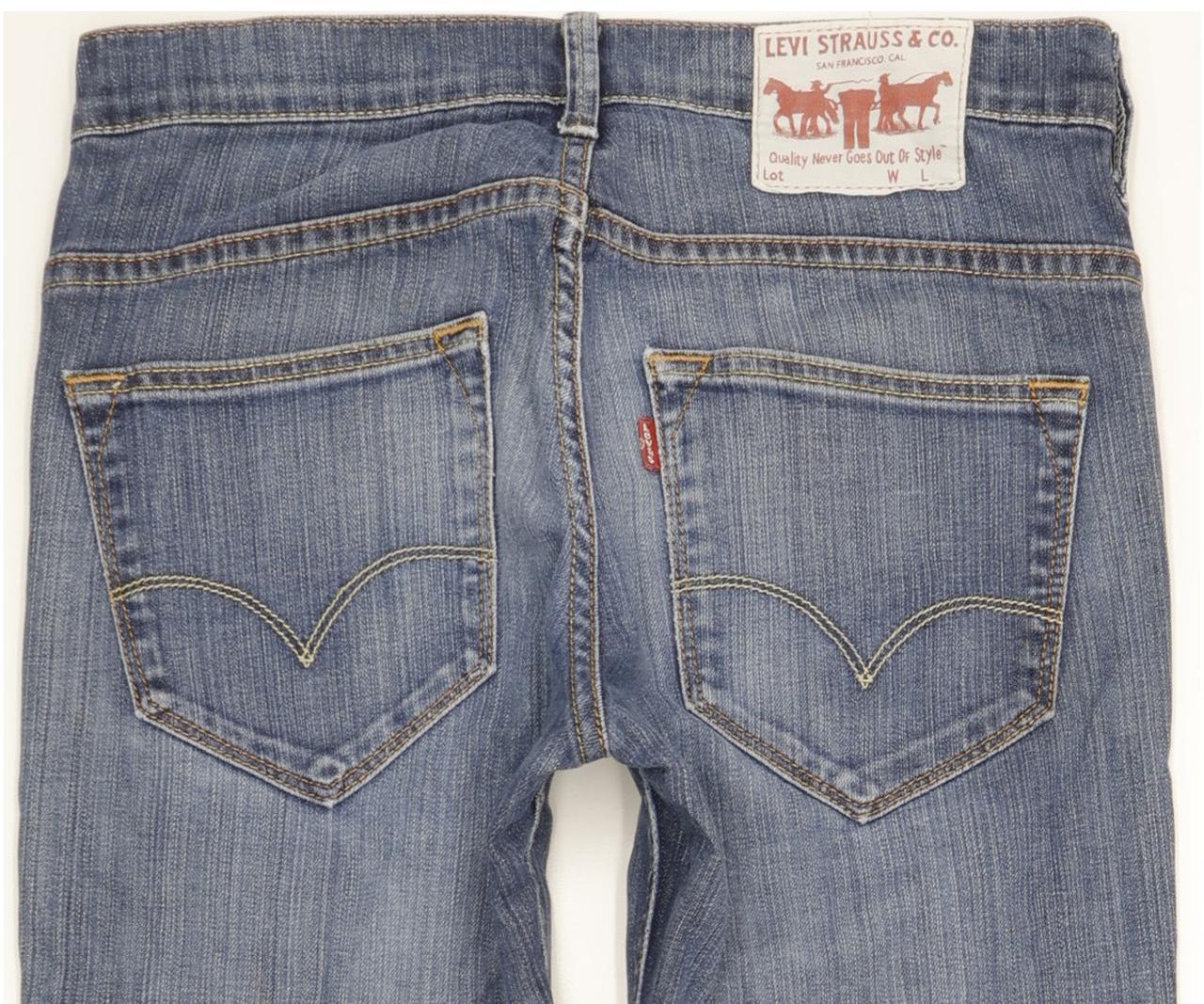 Levi's 511 Men Blue Straight Slim Stretch Jeans W30 L32