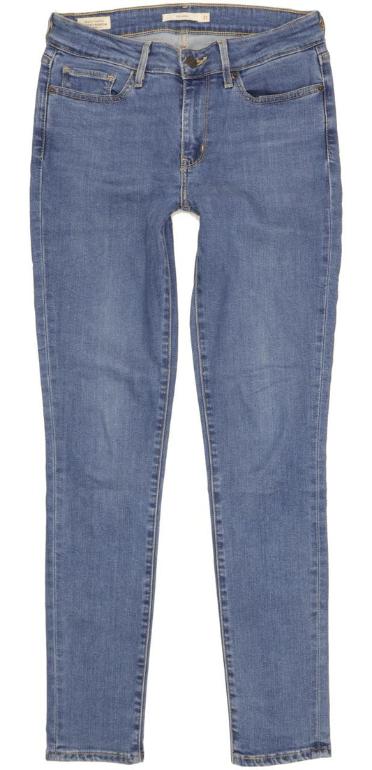 Levi's 711 Women Blue Skinny Slim Stretch Jeans W27 L30