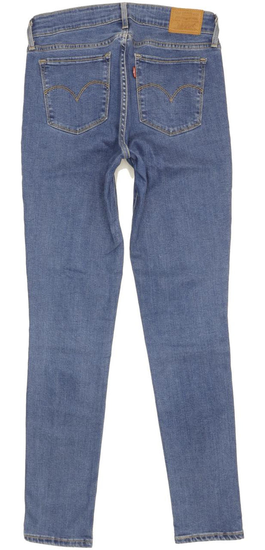 Levi's 711 Women Blue Skinny Slim Stretch Jeans W27 L30