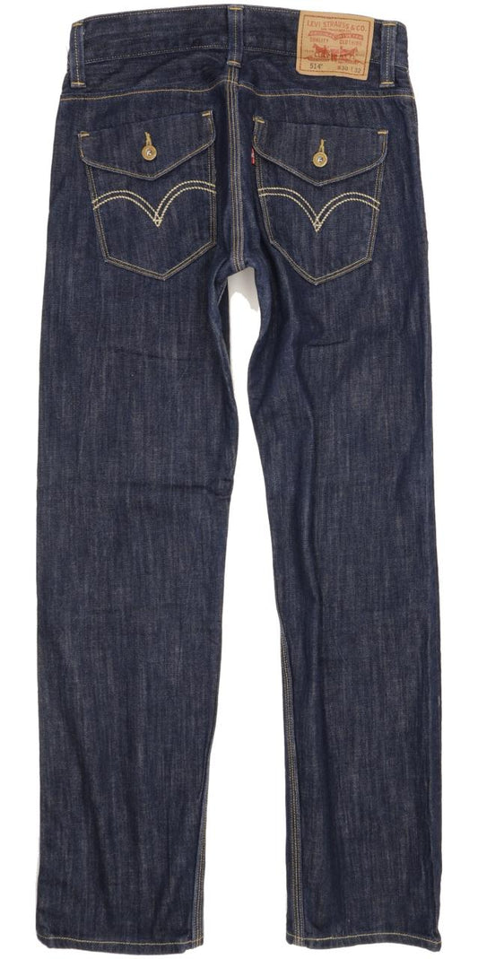 Levi's 514 Men Blue Straight Slim Jeans W30 L32