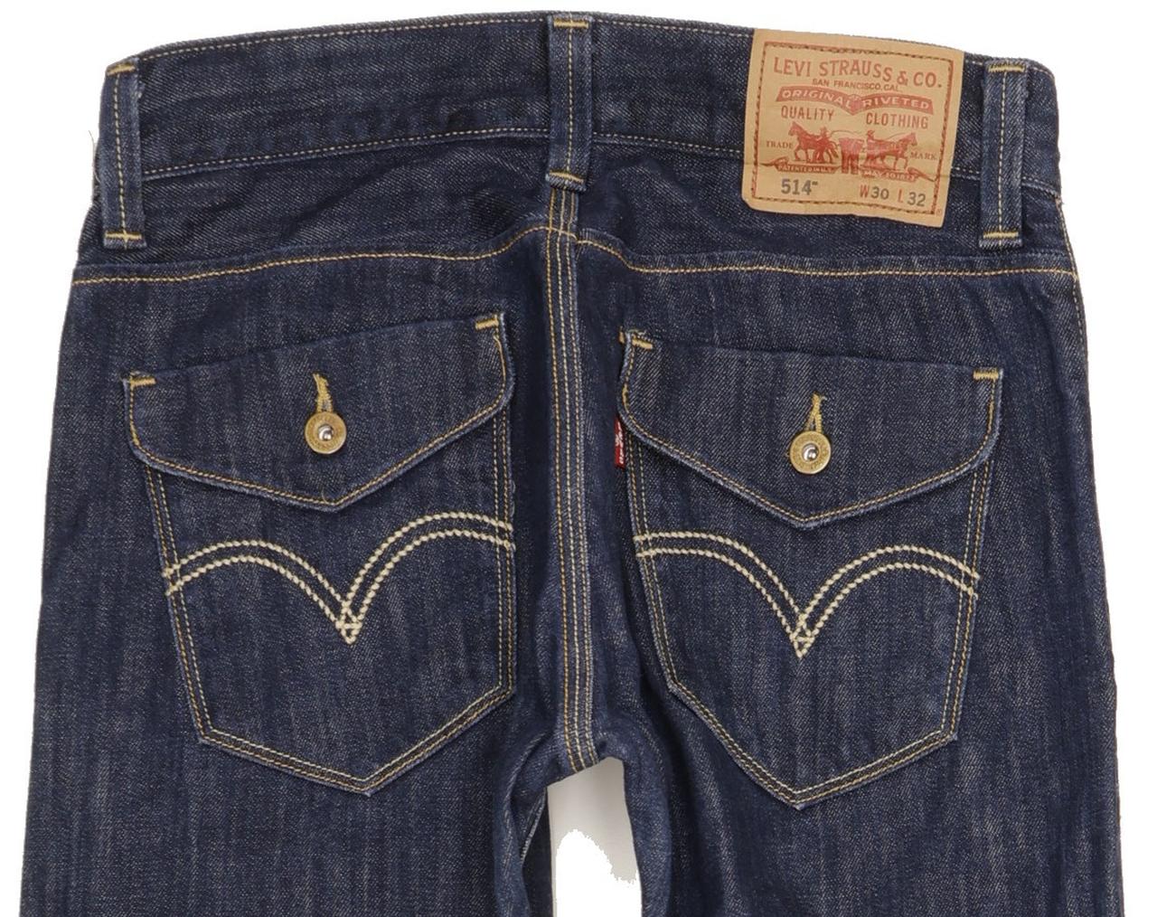 Levi's 514 Men Blue Straight Slim Jeans W30 L32