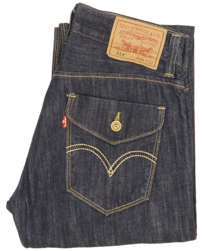 Levi's 514 Men Blue Straight Slim Jeans W30 L32