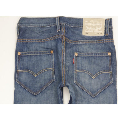 Levi's 508 Men Blue Straight Slim Jeans W28 L34