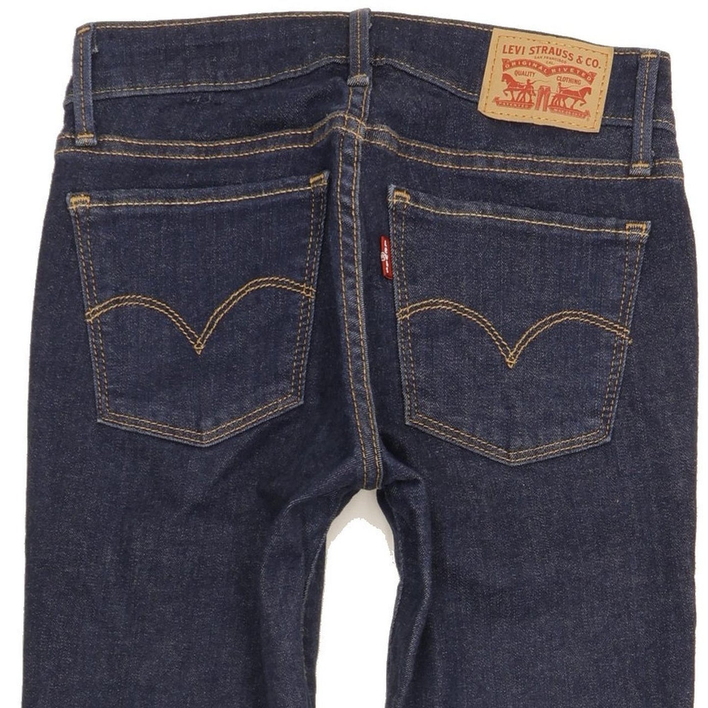 Levi's 710 Super Women Blue Skinny Slim Stretch Jeans W24 L28