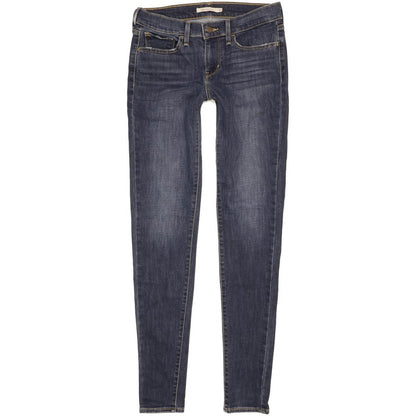 Levi's 710 Super Women Blue Skinny Slim Stretch Jeans W27 L32