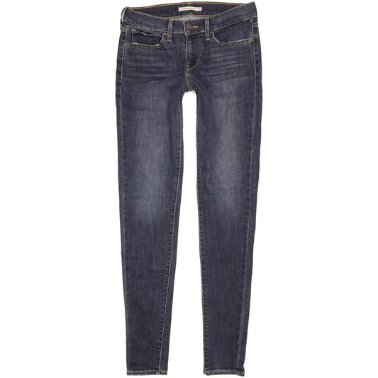 Levi's 710 Super Women Blue Skinny Slim Stretch Jeans W27 L32