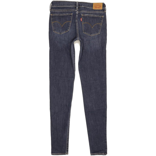 Levi's 710 Super Women Blue Skinny Slim Stretch Jeans W27 L32