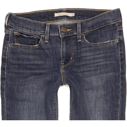 Levi's 710 Super Women Blue Skinny Slim Stretch Jeans W27 L32