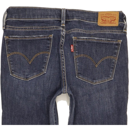 Levi's 710 Super Women Blue Skinny Slim Stretch Jeans W27 L32