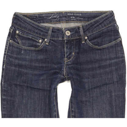 Levi's Bold Curve Women Blue Skinny Slim Stretch Jeans W28 L31