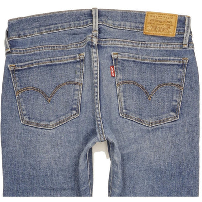 Levi's 710 Super Women Blue Skinny Slim Stretch Jeans W27 L32