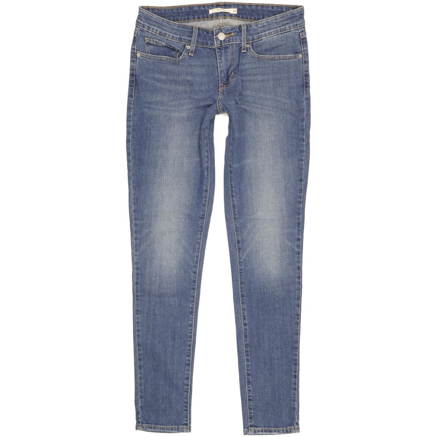 Levi's 711 Women Blue Skinny Slim Stretch Jeans W28 L30