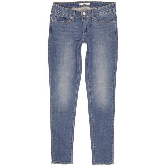 Levi's 711 Women Blue Skinny Slim Stretch Jeans W28 L30