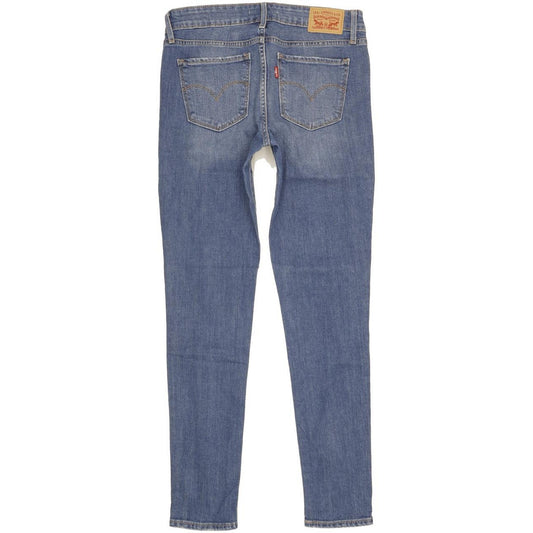 Levi's 711 Women Blue Skinny Slim Stretch Jeans W28 L30