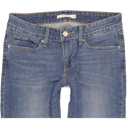 Levi's 711 Women Blue Skinny Slim Stretch Jeans W28 L30
