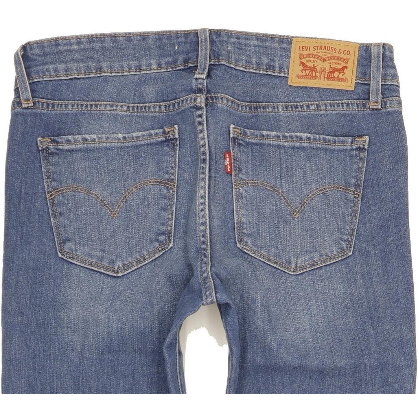 Levi's 711 Women Blue Skinny Slim Stretch Jeans W28 L30