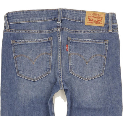 Levi's 711 Women Blue Skinny Slim Stretch Jeans W28 L30