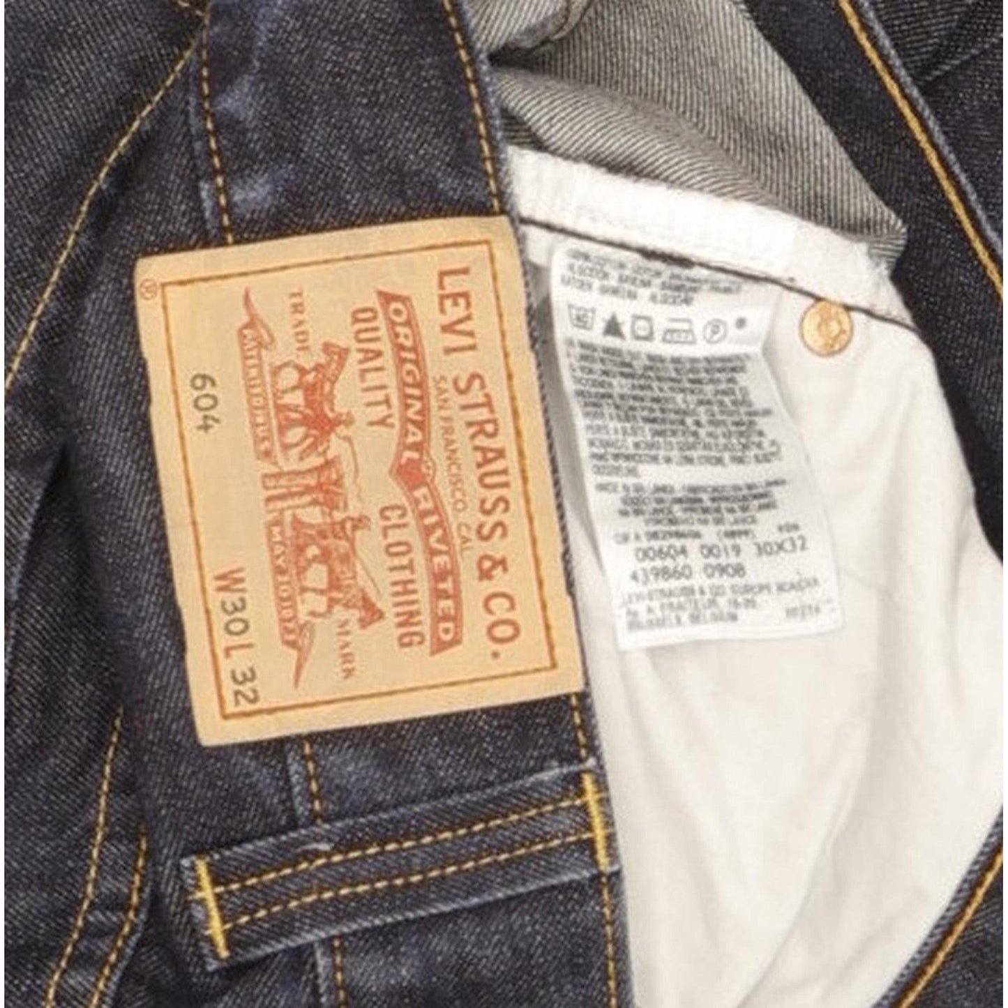 Levi's 604 Men Blue Straight Regular Jeans W31 L31