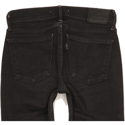 Levi's 710 Super Women Black Skinny Slim Stretch Jeans W27 L29