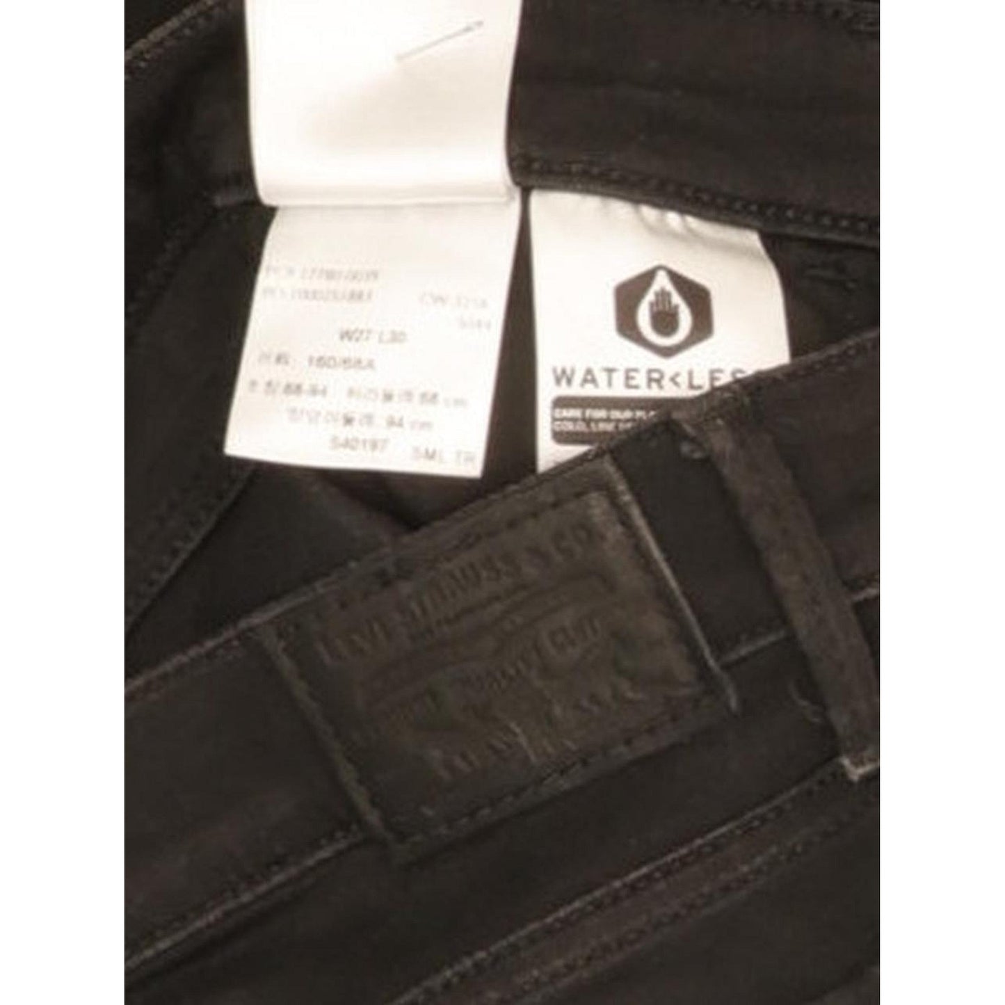 Levi's 710 Super Women Black Skinny Slim Stretch Jeans W27 L29