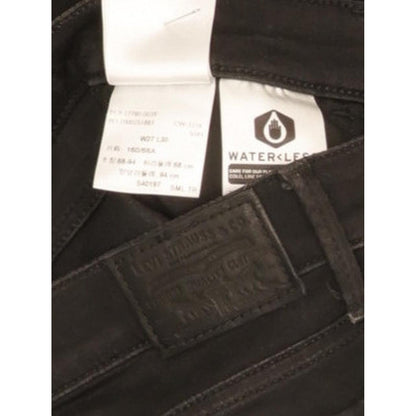 Levi's 710 Super Women Black Skinny Slim Stretch Jeans W27 L29